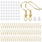 925 Sterling Silver Earring Hooks 200 PCS, Gold Earring Hooks for Jewelry Making, Hypoallergenic Fish Hook Earrings Making Kit, DIY Earring, with 200PCS Earring Backs and 200PCS Jump Rings